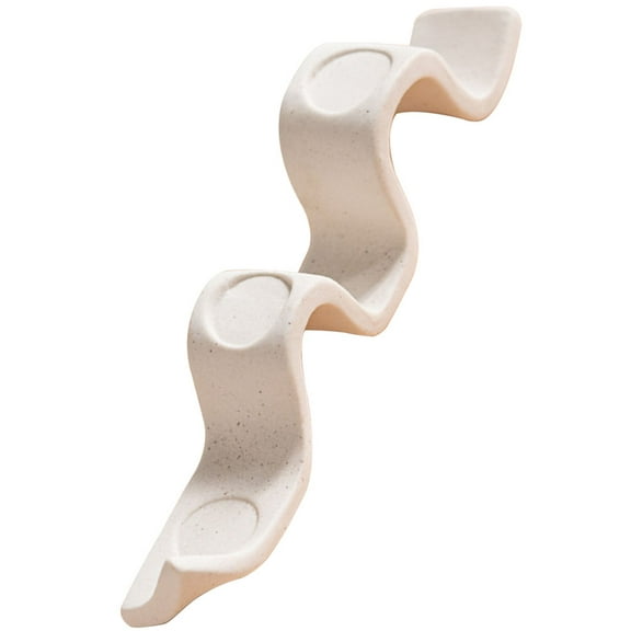 TABLZONE White Ceramic Candle Holder Elegant Design for Home Decor and Special Occasions