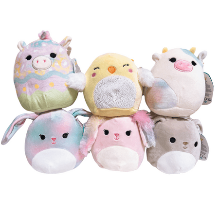 Squishmallows 2022 Easter Squad B Set of 6 Mini 5" Cow Bunny Chick Plush Doll