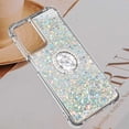 thumbnail image 6 of for Samsung Galaxy A13 4G (Not 5G) Glitter Case with Ring Holder, Bling Sparkle Floating Liquid Soft TPU Cushion Fashion Clear Case Cover for Samsung Galaxy A13/A13 4G Lite  Silver, 6 of 14