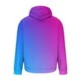 thumbnail image 4 of UVEASISHA Mens Graphic Hoodies Trendy Gradient Print Hooded Sweatshirt Long Sleeve Drawstring Hipster Casual Pullover Tops with Pocket Purple M, 4 of 5