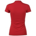 thumbnail image 3 of Ma Croix Women's Casual Slim Fit Polo Shirts, 3 of 4