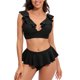 thumbnail image 1 of Traje de Baño de Mujer Bikini Con Volantes Sólidos Traje de Baño Dividido Odeerbi ODB119632, 1 of 7