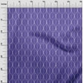 thumbnail image 3 of oneOone Rayon Purplish Blue Fabric Geometric Ogee Sewing Material Print Fabric by The Yard 56 Inch Wide, 3 of 4
