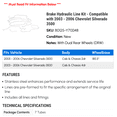 thumbnail image 2 of Brake Hydraulic Line Kit - Compatible with 2003 - 2006 Chevy Silverado 3500 2004 2005, 2 of 2