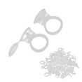 thumbnail image 2 of 50 piezas de anillos desechables para pigmento de tatuaje, soporte para pegamento de pestañas, accesorios para tatuajes, 2 of 14