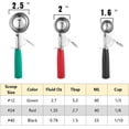 thumbnail image 2 of 3 Piece Cookie Scoop Set Ice Cream Baking Multiple Size Large Medium Small Disher Stainless Steel, 2 of 8