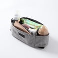 thumbnail image 3 of Baby Stroller Hanging Storage Bag with Bottle Cup Holder Polyester Black A1421, 3 of 6