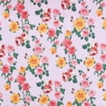 thumbnail image 2 of Zelouf Britney Floral Print Shantung  , Sewing, DIY, Crafts Fabric by the Yard, Pink/coral, 10 Yard, 2 of 2