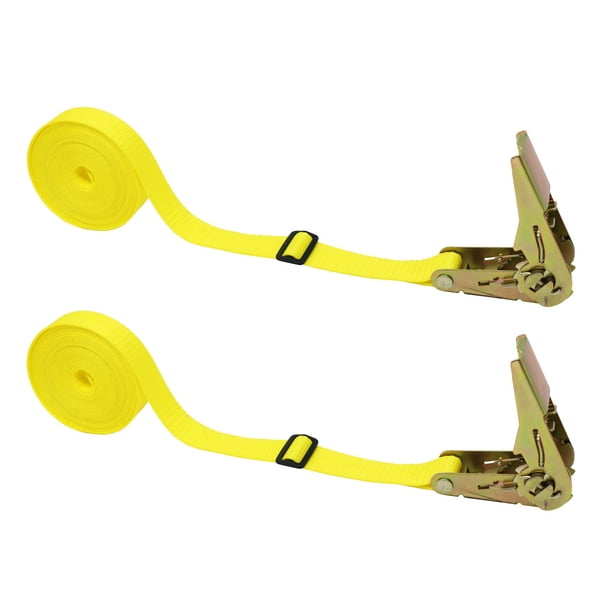CTDUSA 2 Pack, 1 inch x 20 foot endless loop ratchet strap. Adjustable