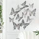 thumbnail image 2 of 12 pegatinas de pared de mariposa hueca con textura de metal 3D. Wmkox8yii fhajkh535, 2 of 6