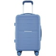 thumbnail image 4 of French Connection 22in Expandable Rolling Carry-on with Cup Holder, Stormy Blue, 4 of 9