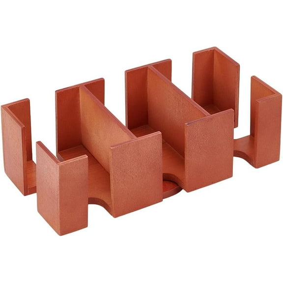 Wooden Card Tray Rotating Deck Poker Card Playing Holder Stacking Tabletop Card Holder Cards Stand Cards Organizer 360 Degree Swivel for Adult Table Games 9.05 x 6.69 x 3.3 Inch