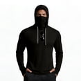 thumbnail image 4 of Garbnen Ice Silk Sun Hoodie Men UPF 50+ Sun Protection Quick Dry Rash Guard for Men Long Sleeve with Face Mask Cooling Summer Athletic Fishing Shirt Men with Thumb Holes, 4 of 4