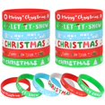 thumbnail image 1 of Pulseras navideñas de silicona JuneBrushs, 42 unidades, 20,3 cm, 1 of 6