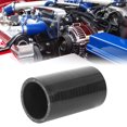 thumbnail image 2 of 50mm ID Car Black High Performance Straight Silicone Hose Coupler Intercooler Tube, 2 of 6
