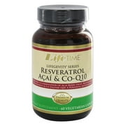 LifeTime Vitamins - Resveratrol Acai & Co-Q10 - 60 Capsules Végétariennes