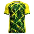 thumbnail image 2 of COSFO Football Men's Oversized T-Shirts Mesh Brazil Short Sleeve Graphic Tees Pullover Breathable Loose Fit Patriotic Crew Neck Tops, 2 of 7
