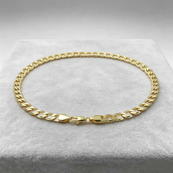 Real Solid 14k Yellow Gold Filled Necklace Italian, Link Chain 10K Solid Yellow Gold Cuban Link Chain Necklace for Women, 8.00MM, 20"