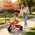 thumbnail image 6 of KORIMEFA Kids Tricycle for Toddlers Age 2-5, Red, Birthday Gift for Boy Girl, Toddler Trike with Quiet Ride Wheels, Storage Bin, Comfort Grip Handlebars, 6 of 15