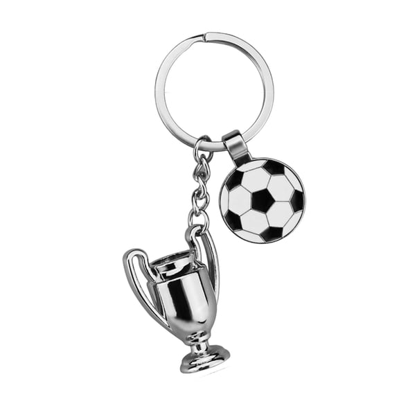 karymi 2026 Soccer Themed Metal Keychain Champions Collectible Souvenir Fan Gift Durable Pendant for Keys Bags Sporty Football Enthusiast Accessory Home Decor