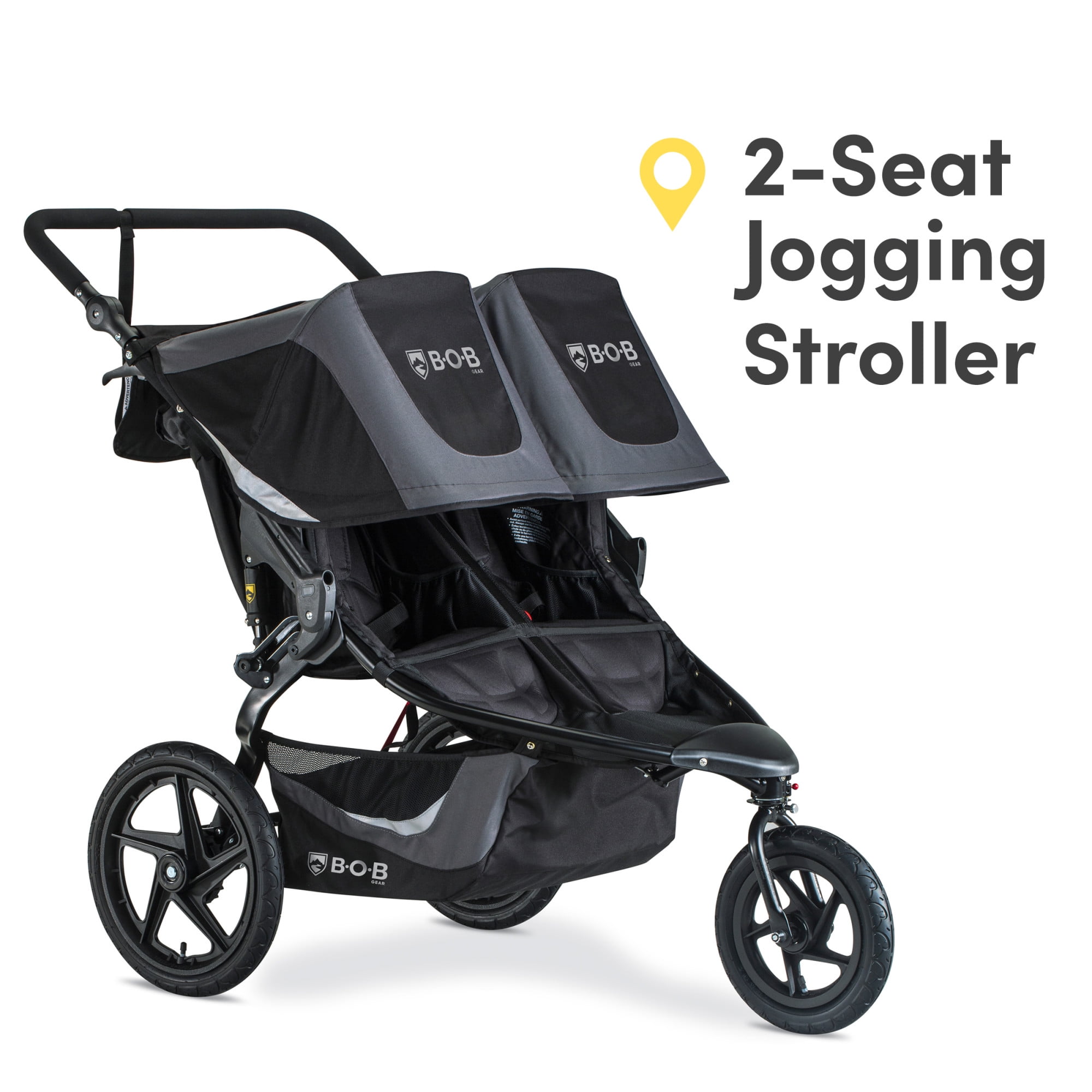 BOB Gear Revolution Flex 3.0 Duallie Jogging Stroller, Graphite Black