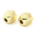 thumbnail image 2 of Brass European Beads Large Hole Beads Long-Lasting Plated Lead Free & Cadmium Free Faceted Cuboid Real 18K Gold Plated 18x15x15mm Hole: 6.5mm, 2 of 3