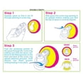 thumbnail image 5 of Nuby Plastic - Paquete de 2 vasos para sorber con dos asas y antiderrames, 8 oz, coral y aguamarina, 5 of 5