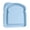 Blue, variant on Bamboo Fiber Sandwich Box for Travel and School, Toast Shape Portable Food Storage Container, Leakproof Lunch Bento Box for Kids Adults, 5.12x4.92x1.18 Inches