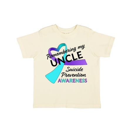 

Inktastic Remembering my Uncle- suicide prevention awareness Gift Toddler Boy or Toddler Girl T-Shirt