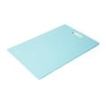 thumbnail image 4 of Farberware 12-inch x 18-inch Poly/Plastic Cutting Board with Handhole in Teal, 4 of 6