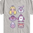 thumbnail image 3 of Alice in Wonderland - Character Face Grid - Youth Boys Short Sleeve Graphic T-Shirt, 3 of 5