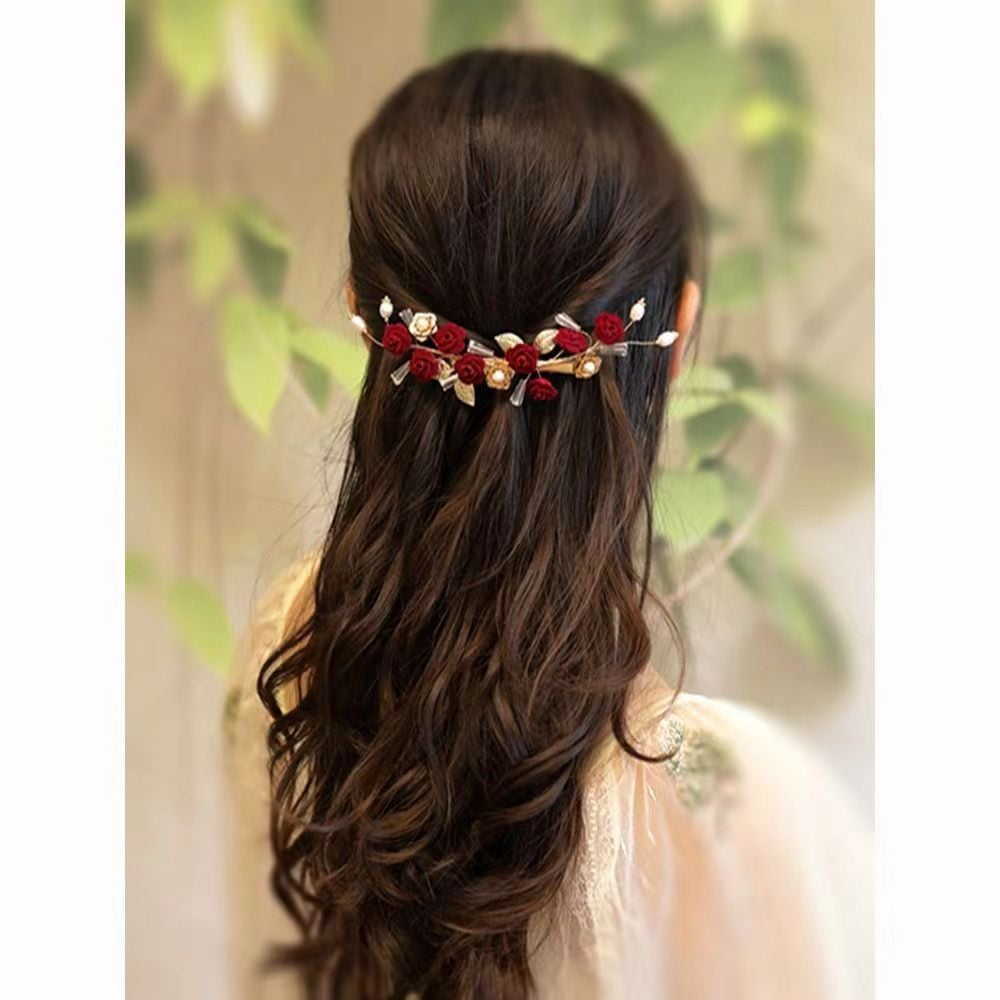 EKE Women’s Hair Clip Vintage Retro Back-Wear Elegant Hair Accessory with Fashion Texture