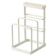thumbnail image 1 of Yeacher Knife Block with Cutting Board Holder Chopping Board Organizer Kitchen Knife Rack Pot Lid Holder Kitchen Drying Rack Pot Cover Storage Stand Kitchen Countertop Organizer, 1 of 7