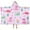 Pink Cartoon Dinosaurs-1, variant on Pink Cartoon Dinosaurs Christmas Pattern Hooded Bath Towel,50"x30" for Ages 3 To 12 Kids, Quick Dry Lightweight Soft Microfiber Hood Beach Towel Cover Up for Kids