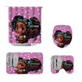 thumbnail image 1 of Kabnic Rideau de Douche de la Saint-Valentin Rideau de Douche de la Saint-Valentin Tapis de Sol Ensemble de Quatre Pièces Maison Salle de Bain Séparation Sec Humide Cloison Rideau de Douche Imperméable Rideau de Douche, 1 of 9