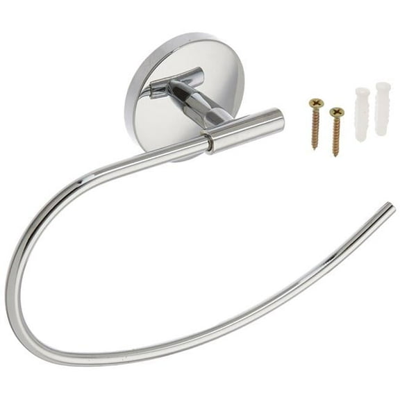 Wall Mounted Towel Ring, Polished Chrome