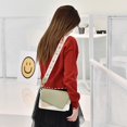 thumbnail image 4 of Bump Color Bolso pequeño Nuevo bolso de hombro único a la moda con correa ancha y todo fósforo para mujer, 4 of 5