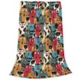 thumbnail image 2 of KLL Different Cats 1 Pattern Fleece Throw Blanket,Fleece Throw Blankets for Couch & Bed All Season Use-60"x50", 2 of 7