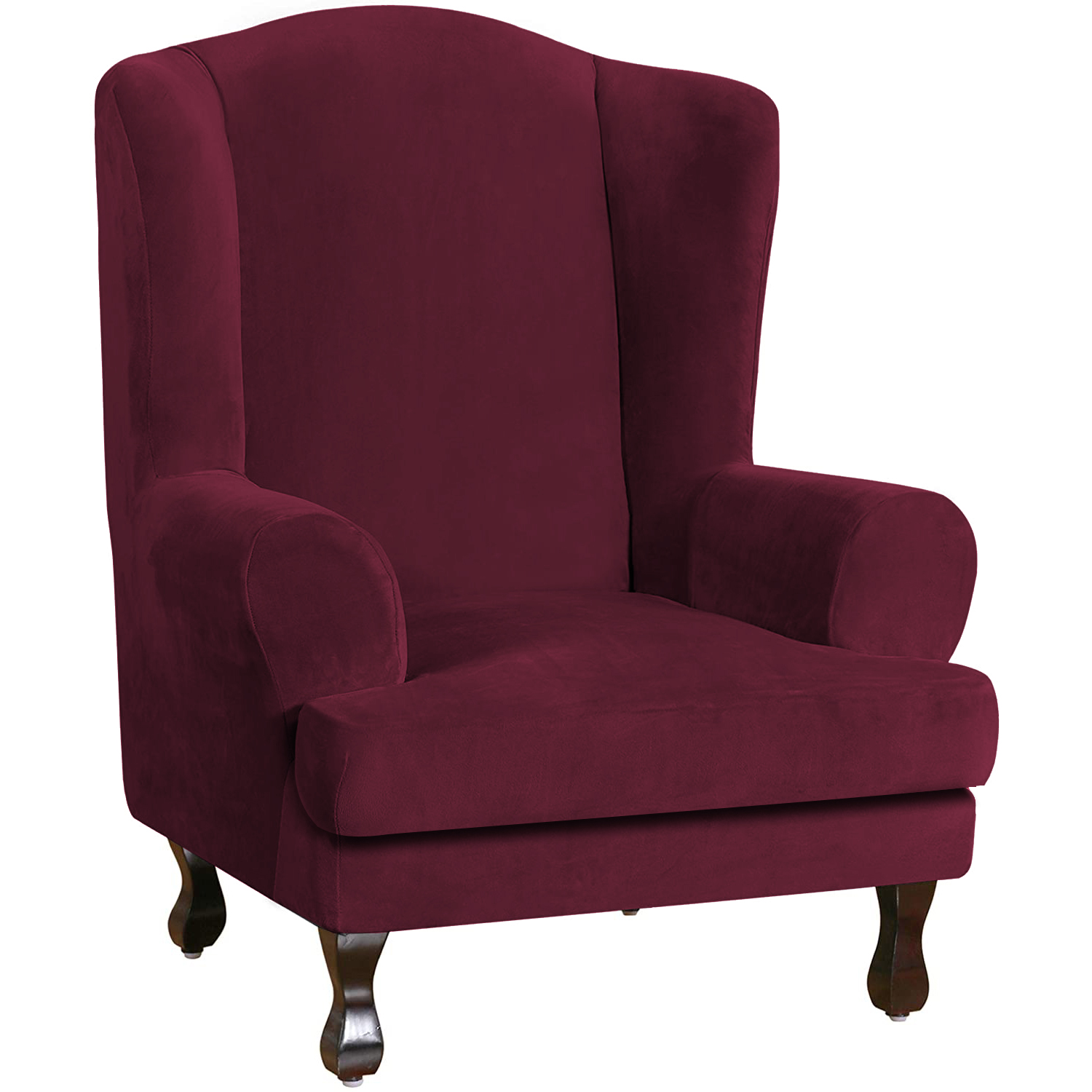 Plush Stretch Wingback Chair Covers Wing Chair Slipcover Wing Chair