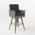 thumbnail image 6 of Noble House Puerta Mixed Black Wicker Barstools (Set of 2), 6 of 14