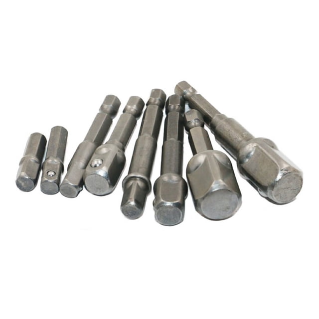 Adapter 8 Pcs Socket Adapter Set Impact Driver Power Bits Extension Bit 1/4 Inch 3/8 Inch 1/2 Inch Power Hand Tools Driver Extension Socket Adapters Set