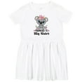 thumbnail image 3 of Inktastic Promoted to Big Sister Koala Girls Toddler Dress, 3 of 5