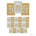 thumbnail image 1 of Signature Light Gray, White, Gold Glittering, Table Numbers 21-40, 4x6-inch, 1 of 2