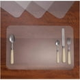 thumbnail image 3 of 12 PCS (43X28cm) -Manteles individuales de plástico transparente para cocina infantil, reutilizables, transparentes, antideslizantes y resistentes al calor BRILLAR  Rojo Verde, 3 of 5