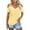 Yellow, variant on Kovlvoll Womens Plus Size Tops off Shoulder Short Sleeve V Neck Eyelet Shirts Summer Casual Comfy Tees Top