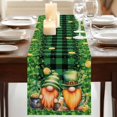 thumbnail image 3 of Table Runners 70 Inches Long Dress Scarves, St. Patrick's Day Farmhouse Coffee/Dining/Kitchen Table Decor, Holiday Table Runner, Lucky Shamrocks Harp Beer Farmhouse Plaid 13x70 Inch, 3 of 9