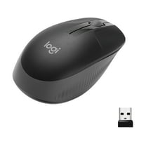 Logitech Wireless Mouse  M190 - Full Size Ambidextrous Curve Design, 18-Month Battery with Power Saving Mode, Charcoal