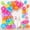 Hot Pink, variant on 153pcs Blue and Black Balloons Arch Garland Kit Different Sizes 18 12 10 5inch Metallic Silver Royal Dark Navy Blue Latex Confetti Graduation Balloon Birthday Space Retirement Party Supplies