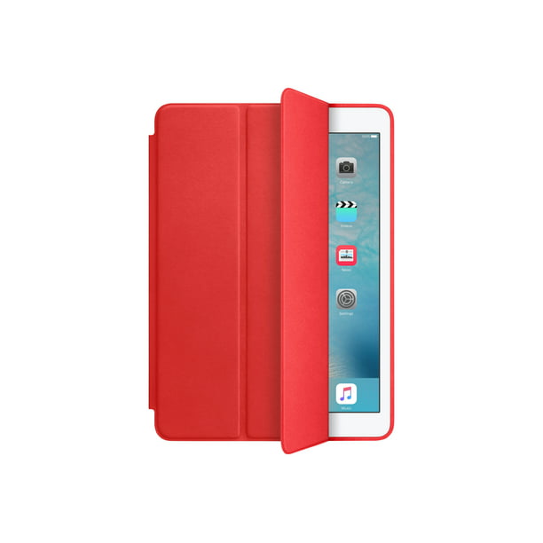 Apple Smart - (PRODUCT) RED flip cover for tablet leather - - Walmart.com