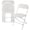White, variant on Elama 4 Piece Plastic Folding Chair in Black
